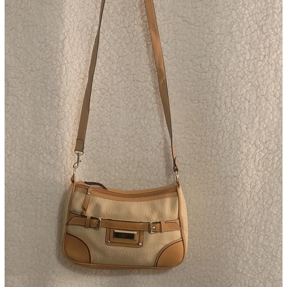 Rosetti beige and tan purse